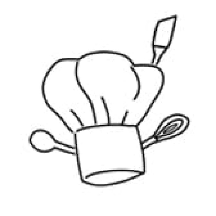 Coloriage Toque de cuisine - La Théière Tordue